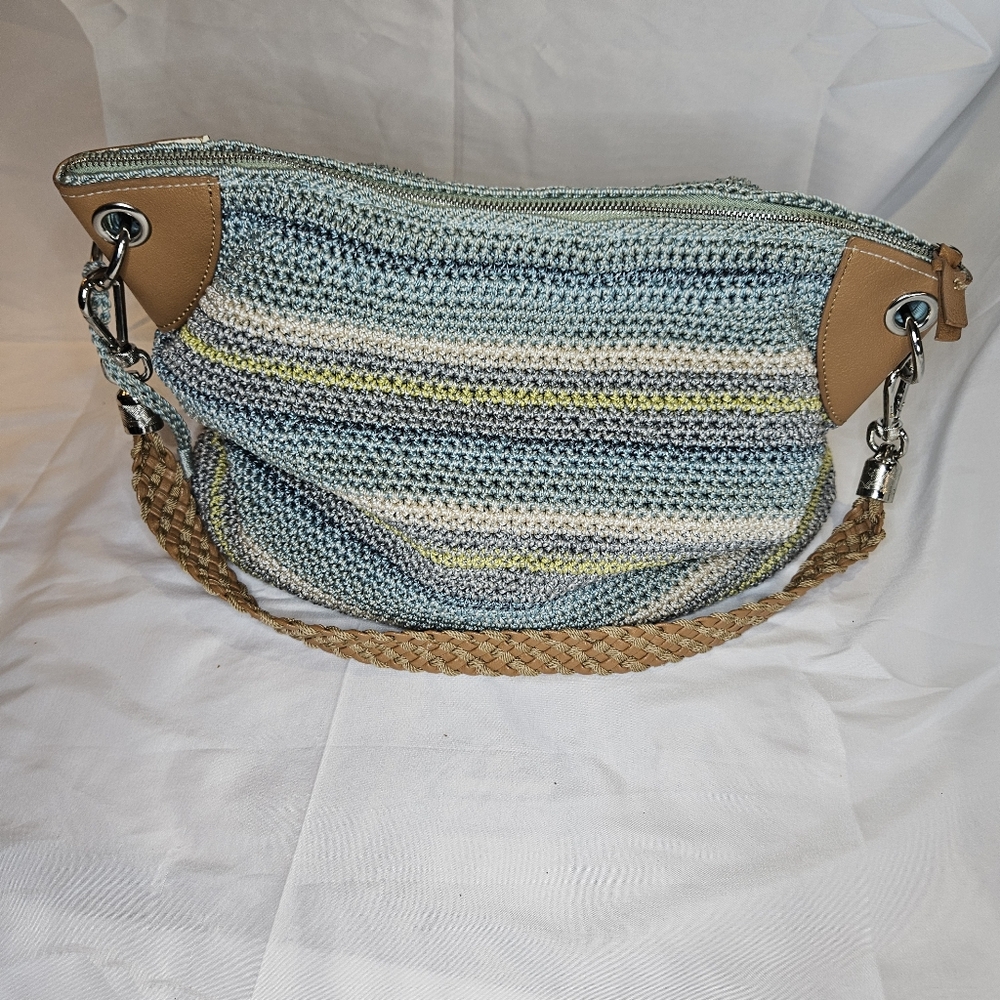 THE SAK Aqua Crean Knit Tote/Shoulder Bag - Picture 7 of 11